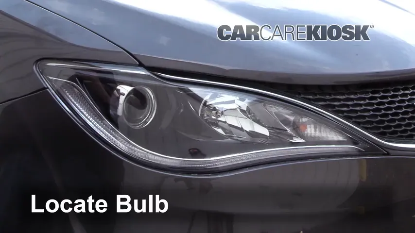 2017 Chrysler Pacifica Touring 3.6L V6 Lights Highbeam (replace bulb)
